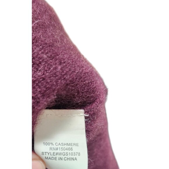 41 Hawthorn 100% Cashmere Sweater Women’s Size L Burgundy Soft Lightweight - Picture 5 of 10